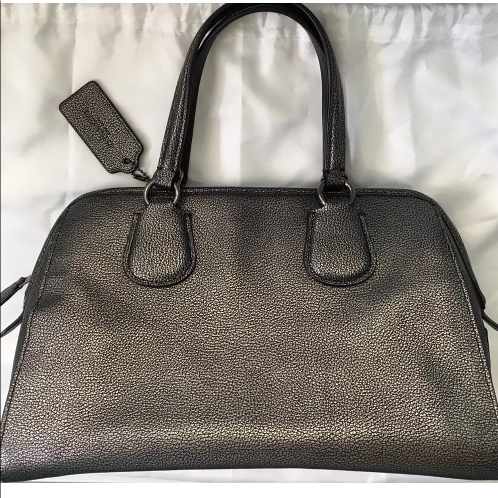 NWT Coach Satchel Antique Nickel/Gunmetal  #35964